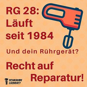 Bild: Recht auf Reparatur RG28