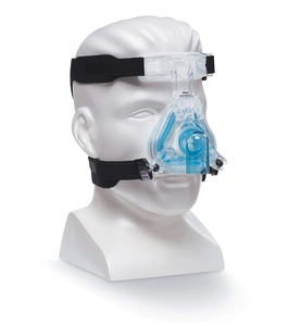 Modellkopf mit Nasenmaske Philips ComfortGel Blue