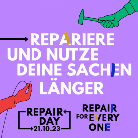 REPARIEREN FÜR ALLE - International Repair Day 2023 - Am 21. Oktober